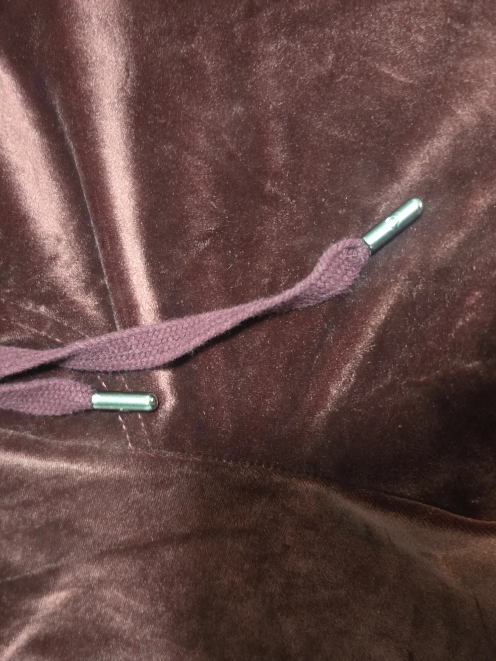 True Religion Maroon Velour Joggers with Logo